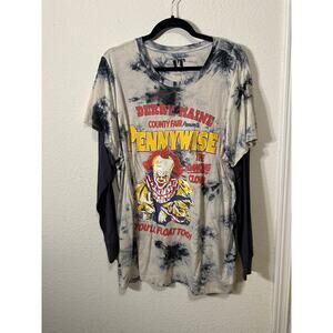 Pennywise IT Long Sleeve Shirt Torrid Sz 3